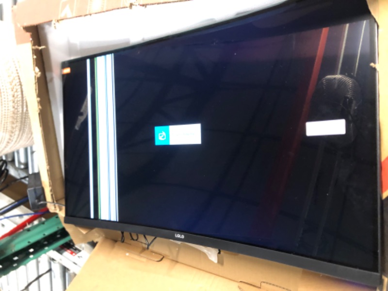 Photo 3 of ***NONREFUNDABLE - NOT FUNCTIONAL - FOR PARTS ONLY - SEE COMMENTS***
LGLO 27 Inch Gaming Monitor, 1500R Curved Screen, QHD Display 1440P 165Hz HDMI Display Port Built-in Speakers 