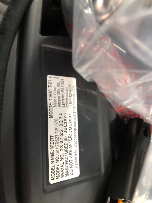 Photo 1 of Chicco KidFit ClearTex Plus 2-in-1 Belt-Positioning Booster Car Seat, Backless, Grey