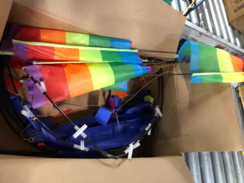 Photo 2 of (PARTS ONLY/ NO REFUNDS) 3D Stereo Kite, Beautiful Huge Rainbow Sailboat Kite Outdoor Flying Kite Children Kids Kite Game Activity,Sailboat Kite, 3D Stereo Kite, Beautiful Huge Rainbow Sailboat Kite Outdoor Kite