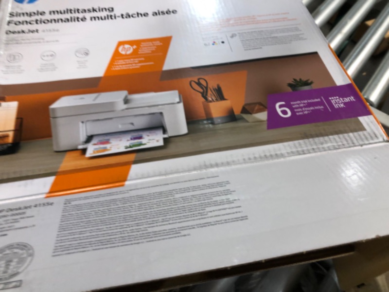 Photo 4 of HP DeskJet 4155e Wireless Color All-in-One Printer 