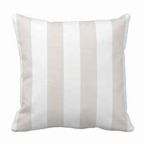 Photo 1 of (STOCK PHOTO FOR SAMPLE ONLY) - Modern Beige Simple Stripe Pattern Throw Pillow