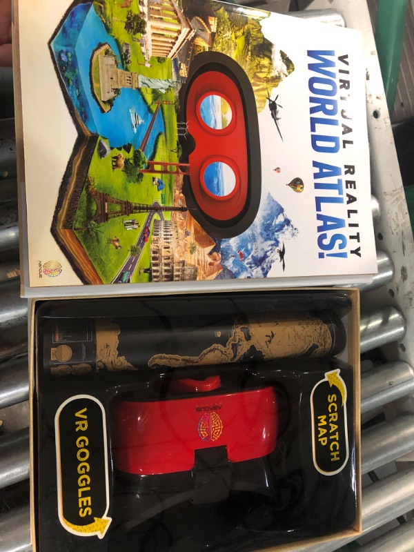 Photo 2 of Abacus Brands Virtual Reality World Atlas - Illustrated Interactive VR Atlas and STEM Learning Activity Set