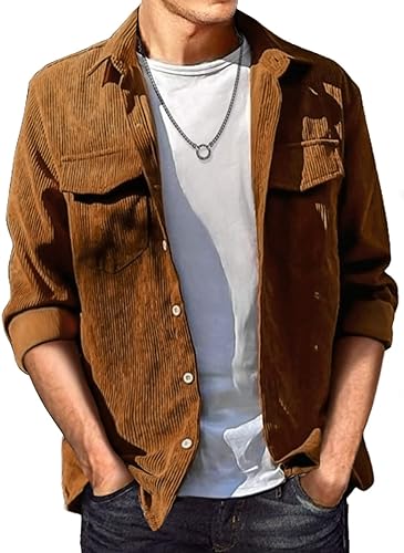 Photo 1 of (STOCK PHOTO FOR SAMPLE ONLY)- Gap large Corduroy Mens shirt (BROWN) XLARGE 