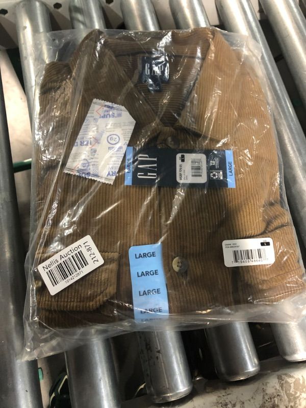 Photo 1 of (STOCK PHOTO FOR SAMPLE ONLY)- Gap large Corduroy Mens shirt (BROWN) XLARGE 