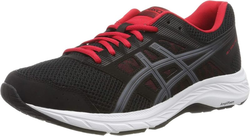 Photo 1 of ASICS Men's Gel-Contend 5 Running Shoes (SIZE:10) BLACK/RED