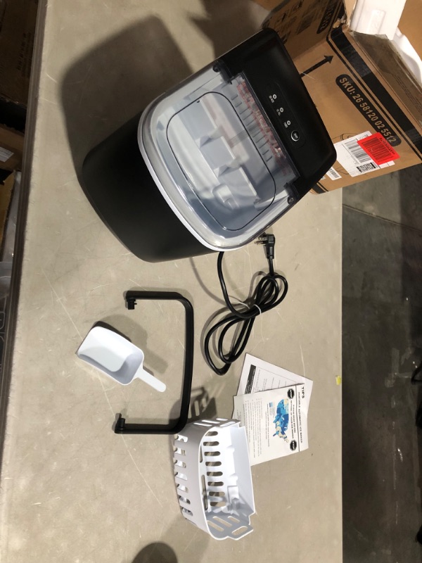 Photo 3 of ***NOT FUNCTIONAL - FOR PARTS ONLY - NONREFUNDABLE - SEE COMMENTS***
COWSAR Ice Makers Countertop, Portable Ice Maker Machine with Self-Cleaning, Black