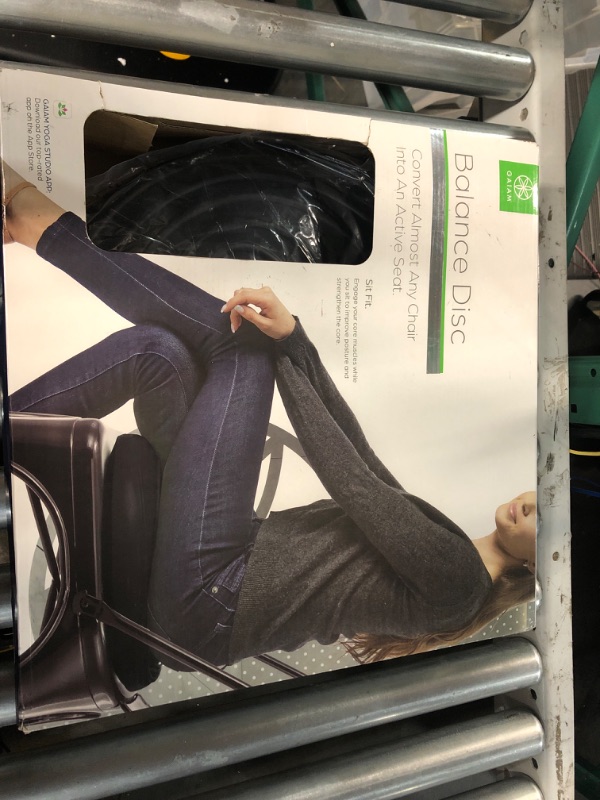 Photo 2 of *DOES NOT INCLUDE PUMP*
Gaiam Balance Disc Wobble Cushion Stability Core Trainer Black