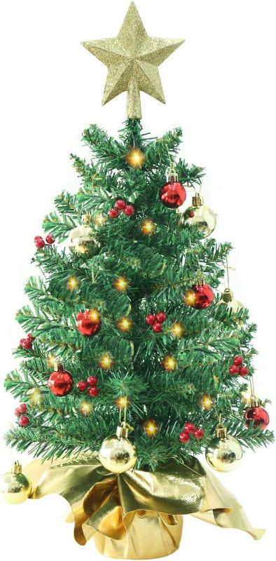 Photo 1 of (STOCK PHOTO FOR SAMPLE ONLY) - Liecho 24 Inch Tabletop Mini Christmas Tree