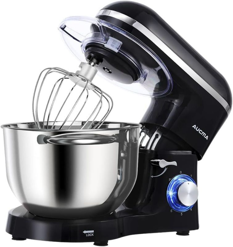 Photo 1 of ***USED - POWERS ON - UNABLE TO TEST FURTHER***
Aucma Stand Mixer,6.5-QT 660W 6-Speed Tilt-Head Food Mixer