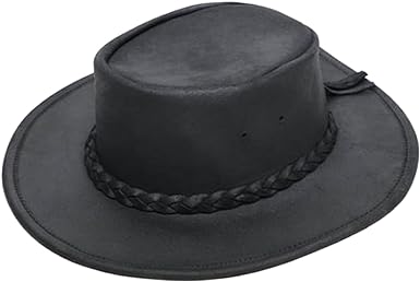 Photo 1 of Minnetonka Unisex Fold Up Hat - Flat Brimmed Cowboy Hat with Portable Fold-Up Design and Reinforced Brim