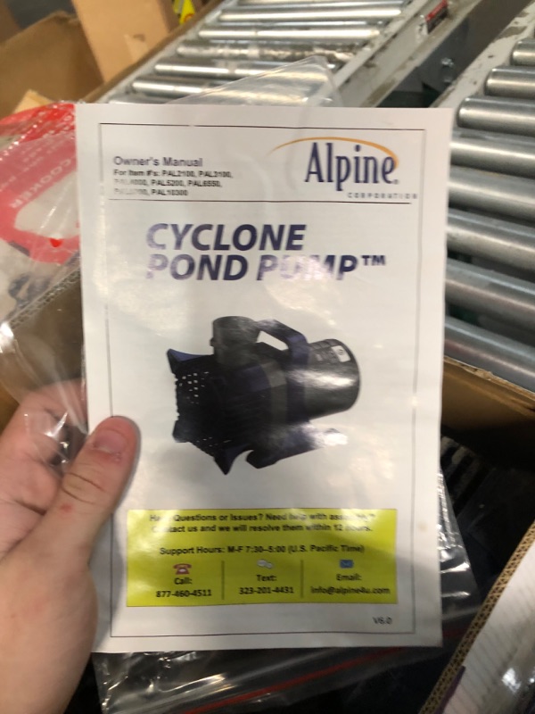 Photo 5 of Alpine Corporation 5200 GPH Cyclone Pump for Ponds, Fountains, Waterfalls, and Water Circulation