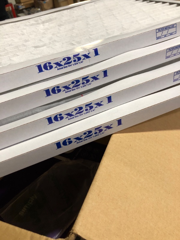 Photo 2 of (READ NOTES) Filtrete 16x25x1 Air Filter MPR 1200D MERV 11, Allergen Reduction Plus Dust, 4-Pack Filters (exact dimensions 15.69x19.69x0.81)

