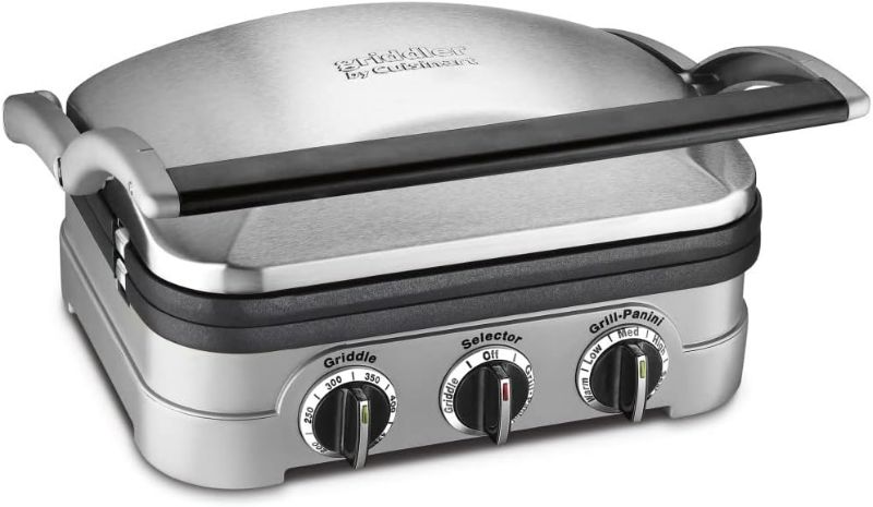 Photo 1 of **SEE NOTES**
Cuisinart Panini Press, Stainless Steel Griddler, Sandwich Maker & More, 5-IN-1, GR-4NP1
