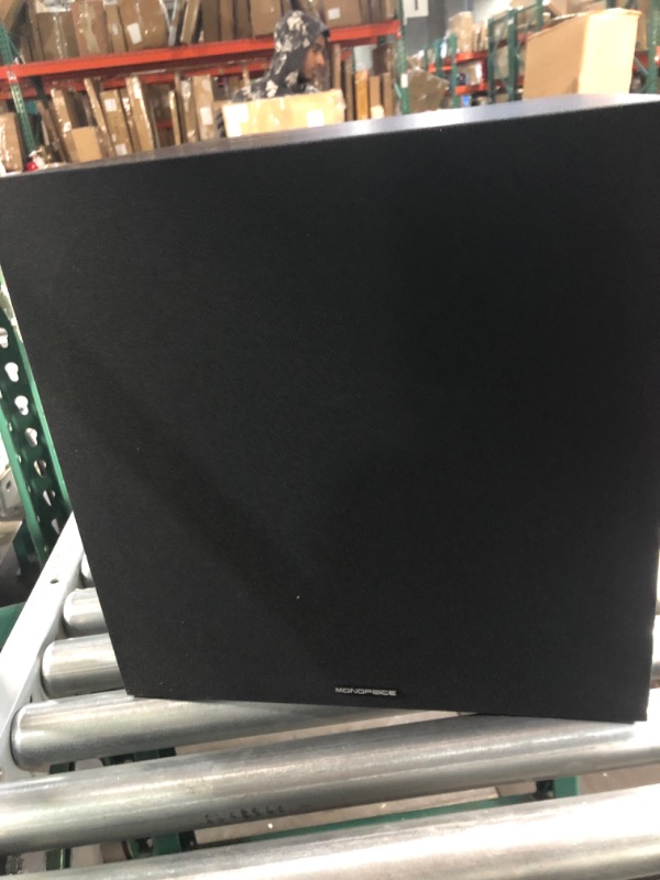 Photo 3 of Monoprice 12 Inch 150 Watt Powered Subwoofer, Black (109723)