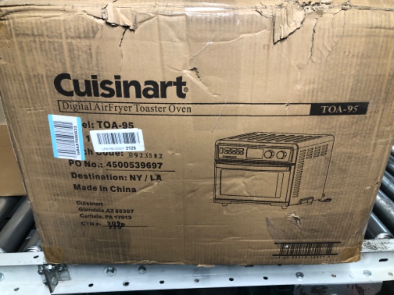Photo 3 of [READ NOTES]
Cuisinart TOA-95 Digital AirFryer Toaster Oven, Premium 1800-Watt Oven with Digital Display and Controls – Extra-Large Capacity