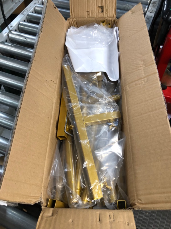 Photo 1 of Moeput Round Backdrop Stand 8.2FT Large Wedding Round Balloon Arch Stand Gold 