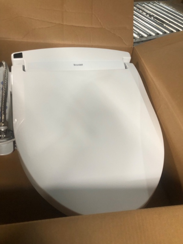 Photo 4 of ***stock photo*** Brondell Swash Electronic Bidet Toilet Seat, Fits Elongated Toilets, White – Side Arm Control