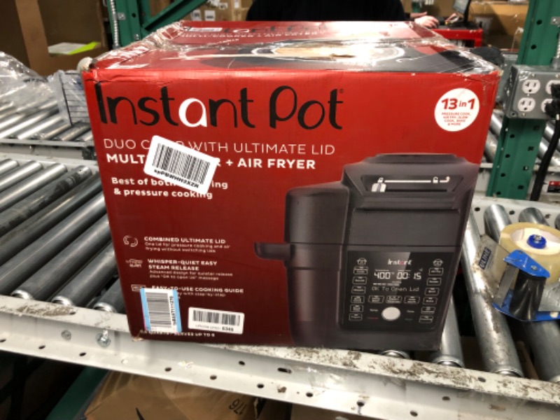 Photo 3 of ***USED - POWERS ON - MISSING ACCESSORIES***
Instant Pot Duo Crisp Ultimate Lid, 13-in-1 Air Fryer and Pressure Cooker Combo, 6.5QT Ultimate