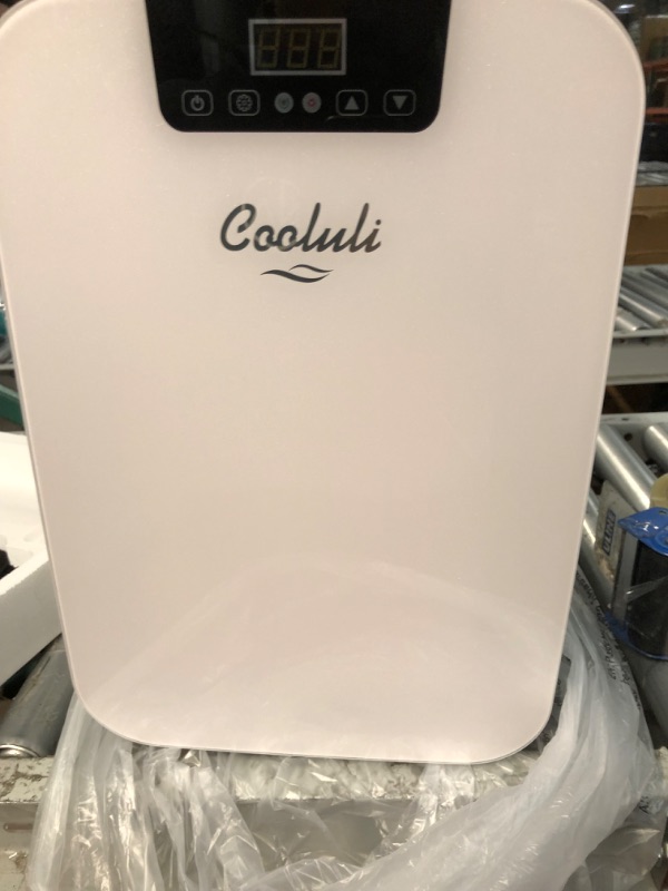 Photo 6 of Cooluli 20L Mini Fridge For Bedroom - Car, Office Desk & College Dorm Room - Glass Front & Digital Temperature Control - 12v Small Refrigerator for Food, Drinks, Skincare, Beauty & Breast Milk (White) 20 Liter White