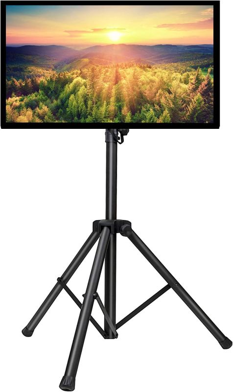Photo 1 of Portable TV Stand Tripod TV Stand for 23-75 Inch LED LCD OLED for Flat Screens 100 lbs, Max VESA 600x400m