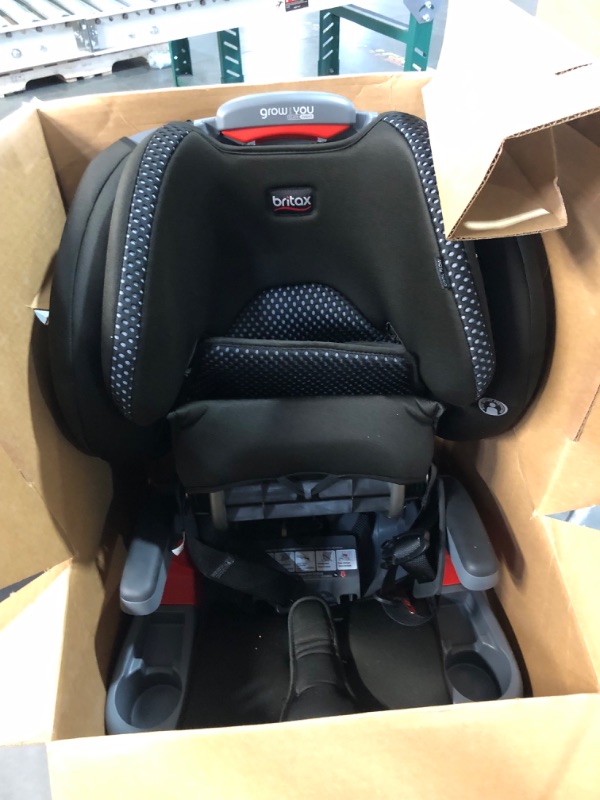 Photo 2 of Britax Grow with You ClickTight Harness-2-Booster Car Seat, Cool Flow Gray ClickTight Cool Flow Gray