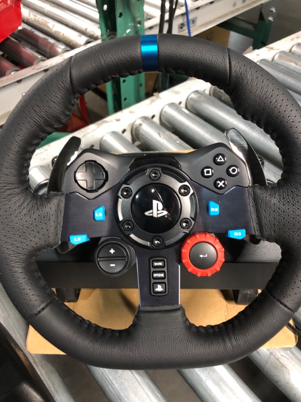 Photo 4 of Logitech G Dual-Motor Feedback Driving Force G29 Gaming Racing Wheel with Responsive Pedals for PlayStation 5, PlayStation 4 and PlayStation 3 - Black Wheel Only