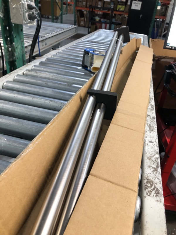 Photo 1 of Brushed Nickel Curtain Rods 72 to 144 Inch, Telescoping Drapery Rods with Cap End, 1 Inch Diameter Heavy Duty Curtain Rods, Adjustable Window Treatment Curtain Rods,