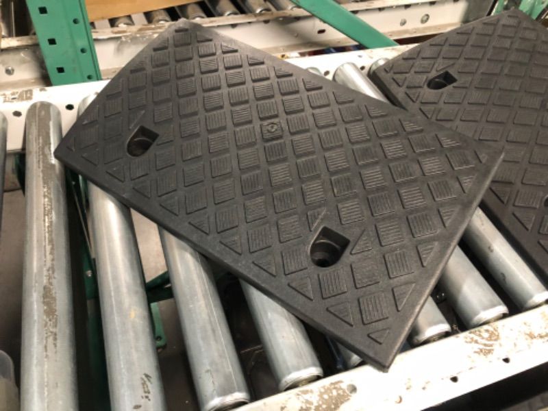 Photo 2 of Genubi Industry Curb Ramp Portable Lightweight Heavy Duty Plastic Threshold Ramp