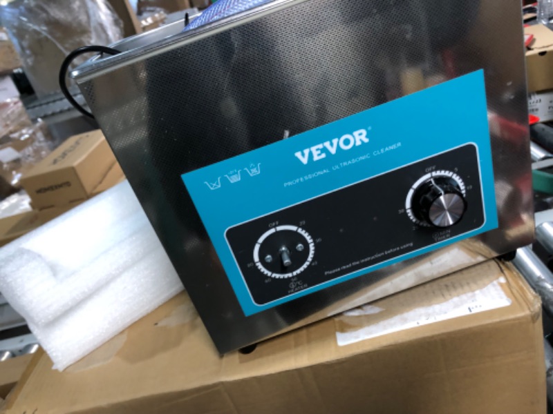 Photo 2 of (READ NOTES) VEVOR Ultrasonic Vinyl Record Cleaner 6L 40kHz Vinyl Ultrasonic Cleaning Machine Knob 