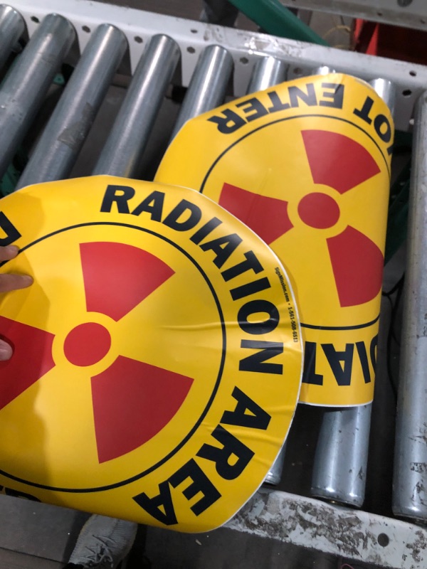 Photo 1 of Radiation Area Non-Slip Floor Marker |2 pack