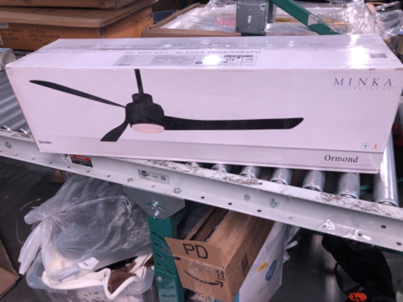 Photo 6 of **MISSING PARTS***
Minka Ceiling Fan Co. Ormond 60-in Matte Black Integrated LED Indoor Ceiling Fan with Light and Remote (3-Blade)
