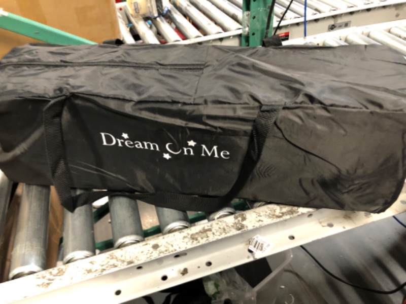 Photo 2 of (READ NOTES) Dream On Me Zazzy Portable Playard with Bassinet in Black, Packable and Easy Setup Baby Playard, Lightweight and Portable Playard for Baby with Mattress and Travel Bag