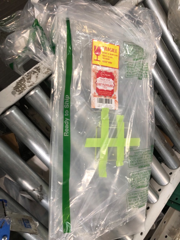 Photo 1 of (Pack of 2) 12 x 24 Inch Clear Acrylic Sheets - 1/4 Inch Thick Plexiglass; Use for Crafts, Signs, Sneeze Guards - Cut with Cricut, Diode Laser, or Hand Tools - Durable Acrylic Plexi Glass 12x24", 1/4" Thick 2