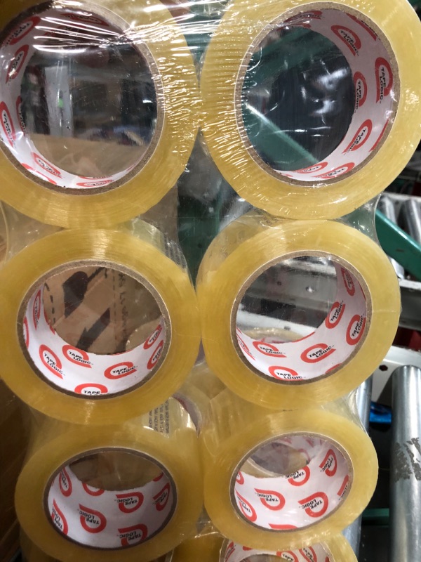 Photo 2 of Clear Packing Tape, 3 Inch Wide, 2.0mil Thickness, 110 Yard Per Roll [Pack of 6 Rolls] 6-Pack, 110Yd, 3inch