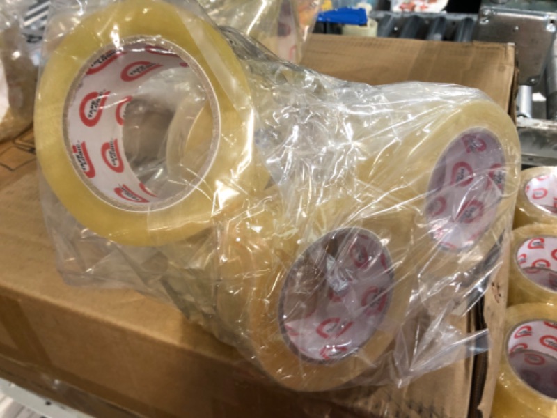 Photo 3 of Clear Packing Tape, 3 Inch Wide, 2.0mil Thickness, 110 Yard Per Roll [Pack of 6 Rolls] 6-Pack, 110Yd, 3inch