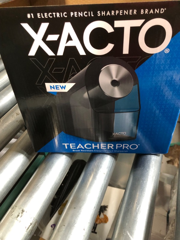 Photo 3 of X-Acto® TeacherPro® Classroom Electric Pencil Sharpener, Blue Black