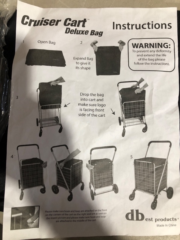 Photo 2 of * please see all images * 
Cruiser Cart Deluxe Premium Liner Bag 15. 5" X 17" X 20. 5" (Only Cover, Handcart not Included)