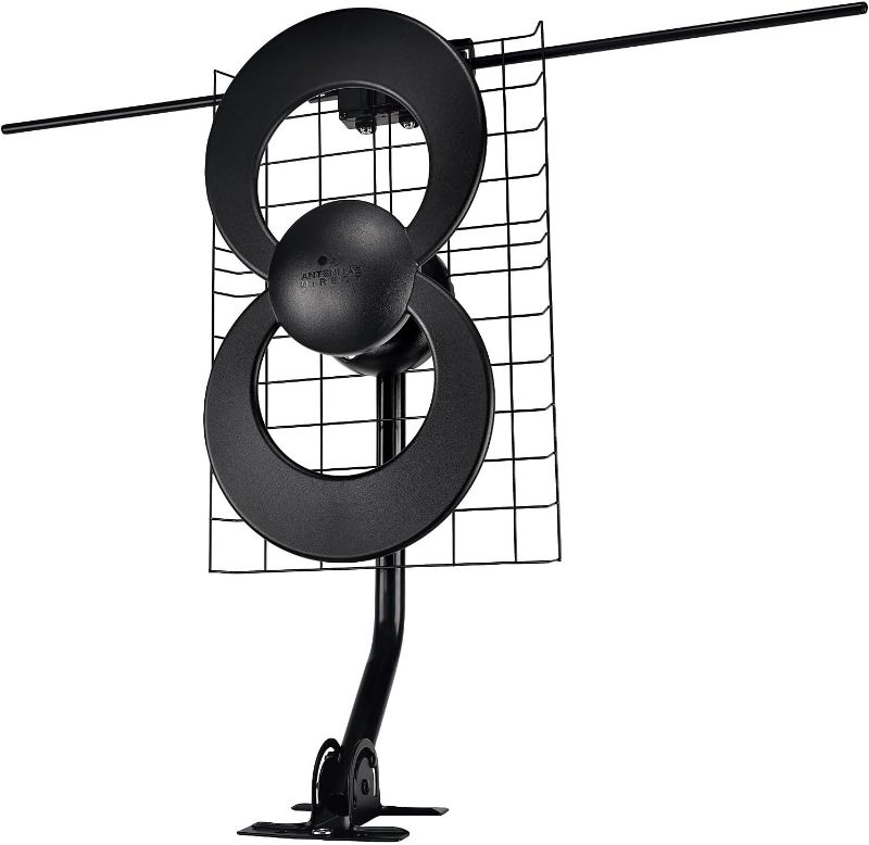 Photo 1 of Antennas Direct ClearStream 2V TV Antenna, 60+ Mile Range & 4-Port TV Distribution Amplifier, Connect Up to 4 Televisions to 1 Antenna, Power Supply, Coaxial Cable, for Indoor Use, 4K Ready, Silver