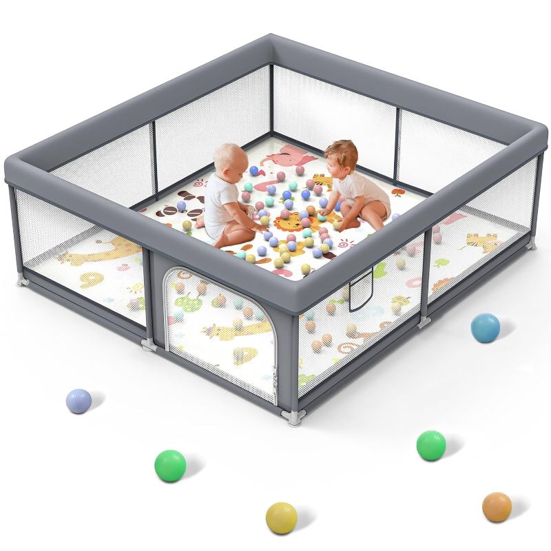 Photo 1 of *STOCK PPPHOTO AS REFERENCE* baby play pen - Gray