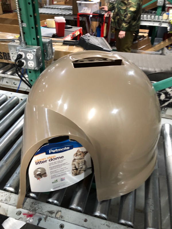 Photo 1 of **missing parts**Petmate Booda Clean Step Cat Litter Box Dome (Made in the USA with 95% Recycled Materials)- Titanium Cleanstep Litter Box Titanium