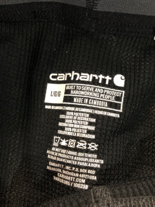 Photo 2 of Carhartt Men's Force Midweight Classic Thermal Base Layer Pant Large Black