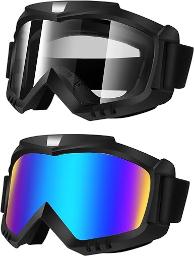 Photo 1 of Lievermo Dirt Bike Goggles, Motorcycle Goggles 2 Pack ATV Goggles