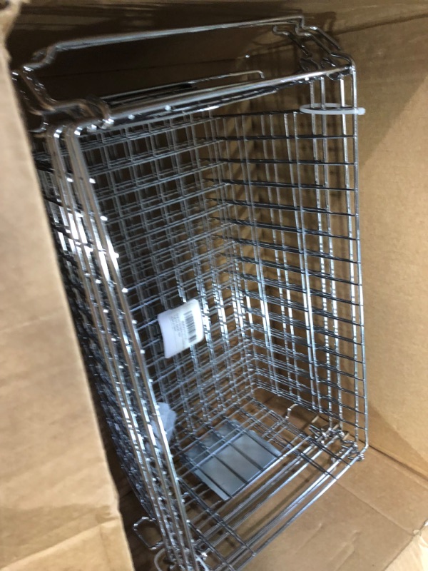 Photo 1 of Orgneas 15"x9"x5.7" Large Stackable Wire Baskets for Pantry Organization and Storage, Chest Freezer Organizer Bins Metal Baskets with Tag Slot, Set of 4 Stackable Baskets 4packs