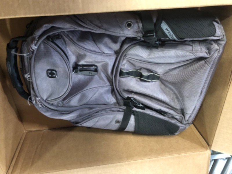 Photo 2 of **damaged**SwissGear 1900 Scansmart TSA 17-Inch Laptop Backpack, Sting Grey Ballistic, 19 19-Inch Sting Grey Ballistic