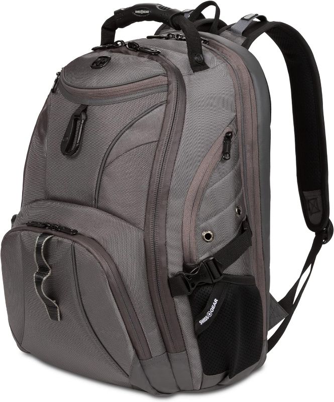 Photo 1 of **damaged**SwissGear 1900 Scansmart TSA 17-Inch Laptop Backpack, Sting Grey Ballistic, 19 19-Inch Sting Grey Ballistic