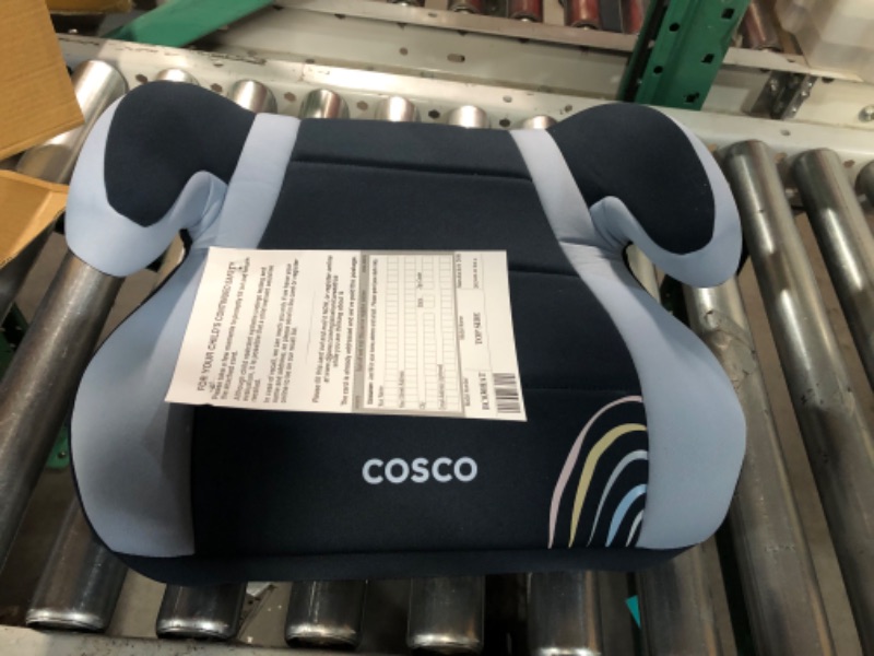 Photo 2 of Cosco Topside Backless Booster Car Seat, Lightweight 40-100 lbs, Rainbow