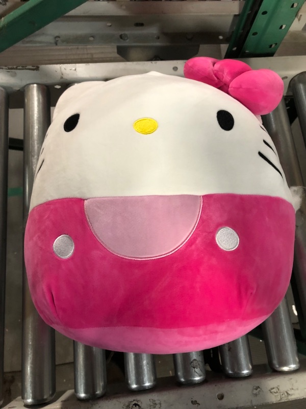 Photo 2 of **torn on side**Squishmallows Hello Kitty Pink Bow & Shorts 14-Inch - Sanrio Ultrasoft Stuffed Animal Large Plush Toy, Official Kellytoy