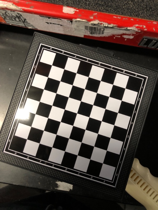 Photo 1 of 5 in 1 Small Magnetic Checkers Board Game Set