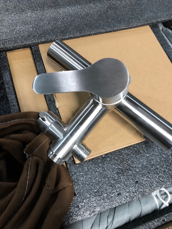 Photo 1 of MOSSON Outdoor Shower Fixtures SUS304 Outdoor Shower Faucet Kit Stainless Steel 8 Inch