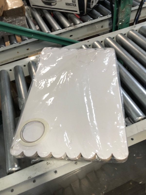 Photo 1 of Tri Fold Display Board 3 Pieces Fold Presentation Board White Foldable Paperboard with 2 Rolls of Double Sides Adhesive Tape (28 x 21.7 Inch, Yellow, White) 28 x 21.7 Inch Yellow,White